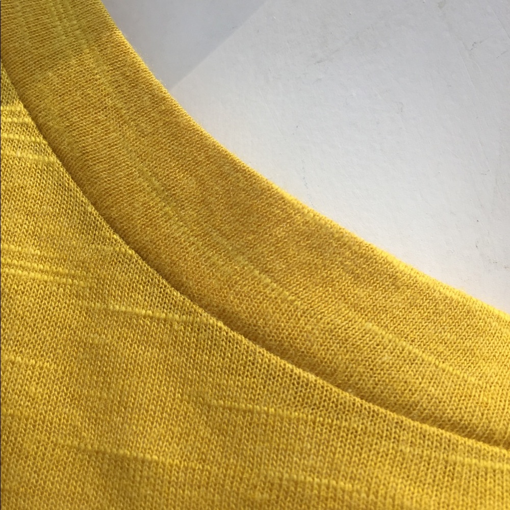 I N C international concepts mustard yellow T top - Picture 5 of 13